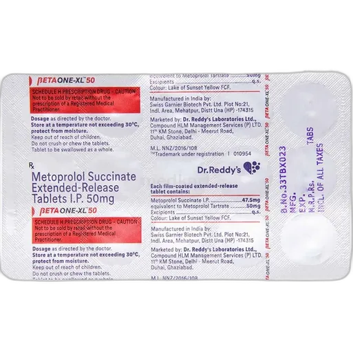 betaone xl 50mg tablet 15's